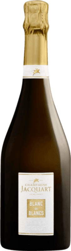 62,95 € Kostenloser Versand | Weißer Sekt Jacquart Blanc de Blancs Brut Große Reserve A.O.C. Champagne Champagner Frankreich Flasche 75 cl