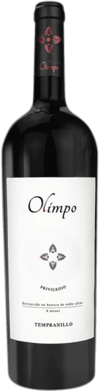 8,95 € Free Shipping | Red Wine Olimpo. Tempranillo Syrah Crianza — Aged I.G.P. Vino de la Tierra de Castilla Castilla la Mancha y Madrid Spain Tempranillo, Syrah — Shiraz Bottle 75 cl