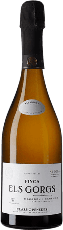 43,95 € 免费送货 | 白起泡酒 AT Roca Finca Els Gorgs Brut Nature 大储备 D.O. Penedès 加泰罗尼亚 西班牙 瓶子 75 cl