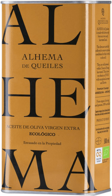 11,95 € Envio grátis | Azeite de Oliva Alhema de Queiles Oli Espanha Lata Especial 50 cl