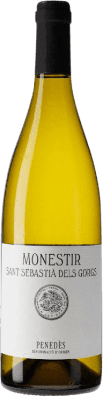 16,95 € Free Shipping | White wine Parxet Monestir Sant Sebastià dels Gorgs Blanco Young D.O. Penedès Catalonia Spain Macabeo, Sauvignon White Bottle 75 cl