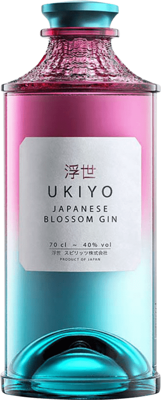 49,95 € Free Shipping | Gin Ukiyo Japanese Blossom Gin Japan Bottle 70 cl