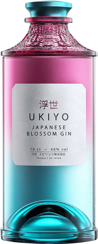 49,95 € Envoi gratuit | Gin Ukiyo Japanese Blossom Gin Japon Bouteille 70 cl
