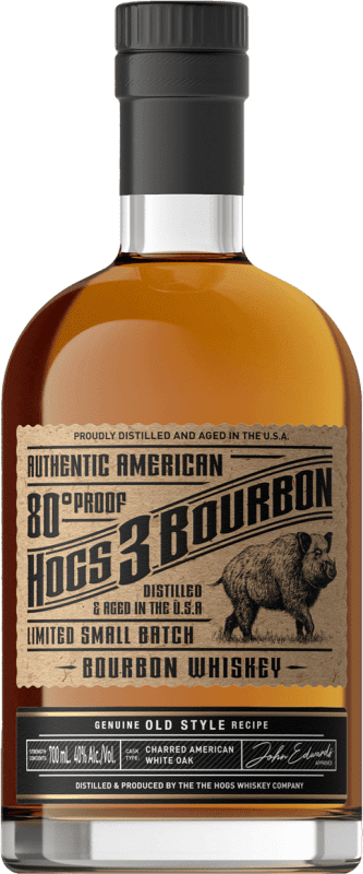 35,95 € Envoi gratuit | Whisky Bourbon Hogs 3 Réserve États Unis Bouteille 70 cl