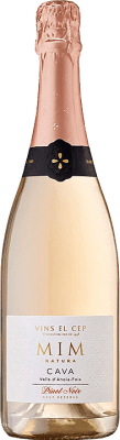 12,95 € Free Shipping | Rosé sparkling El Cep Mim Rose Brut D.O. Cava Catalonia Spain Pinot Black Half Bottle 37 cl