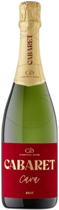 11,95 € Kostenloser Versand | Weißer Sekt Castell d'Or Cabaret Brut D.O. Cava Katalonien Spanien Flasche 75 cl