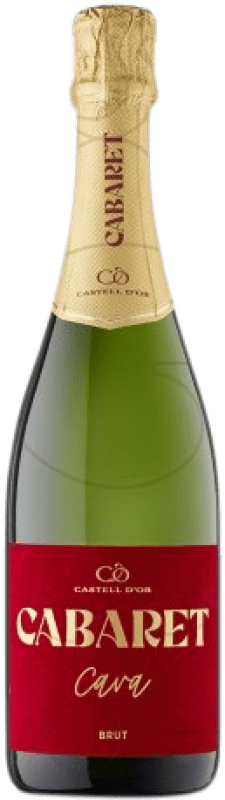 12,95 € Kostenloser Versand | Weißer Sekt Castell d'Or Cabaret Brut — Herb D.O. Cava Katalonien Spanien Flasche 75 cl