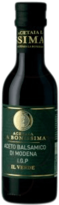 9,95 € Kostenloser Versand | Essig La Bonissima Il Verde Aceto Balsamico D.O.C. Modena Italien Kleine Flasche 25 cl