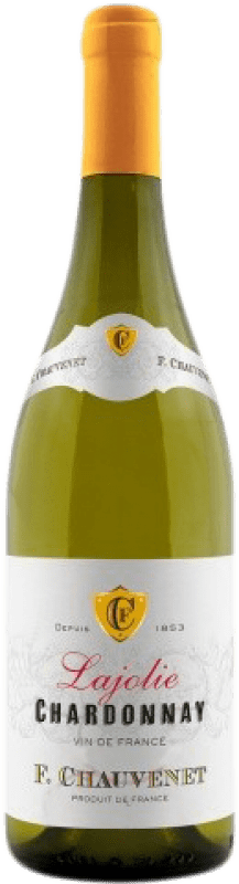 12,95 € Бесплатная доставка | Белое вино Francoise Chauvenet Lajolie Молодой A.O.C. Bourgogne Бургундия Франция Chardonnay бутылка 75 cl