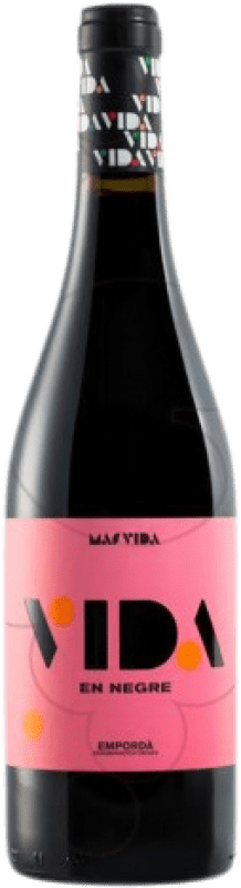 16,95 € Free Shipping | Red wine Vida en Negre Aged D.O. Empordà Catalonia Spain Bottle 75 cl