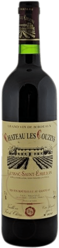 12,95 € Бесплатная доставка | Красное вино Château Les Couzins старения A.O.C. Lussac-Saint-Émilion Бордо Франция Merlot, Cabernet Sauvignon, Cabernet Franc бутылка 75 cl