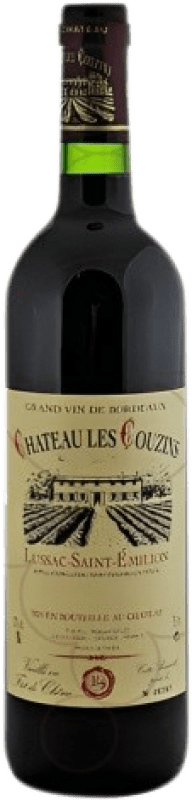 13,95 € Free Shipping | Red wine Château Les Couzins Aged A.O.C. Lussac-Saint-Émilion Bordeaux France Merlot, Cabernet Sauvignon, Cabernet Franc Bottle 75 cl