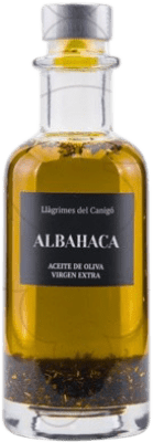 16,95 € Envío gratis | Aceite de Oliva Llàgrimes del Canigó Virgen Extra Albahaca España Botellín 25 cl