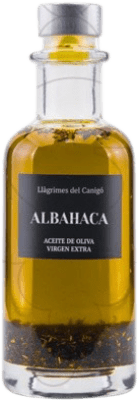 17,95 € Envío gratis | Aceite de Oliva Llàgrimes del Canigó Virgen Extra Albahaca España Botellín 25 cl