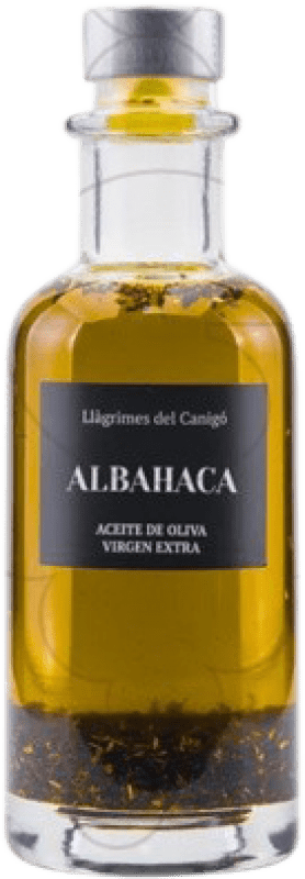 16,95 € Kostenloser Versand | Olivenöl Llàgrimes del Canigó Virgen Extra Albahaca Spanien Kleine Flasche 25 cl