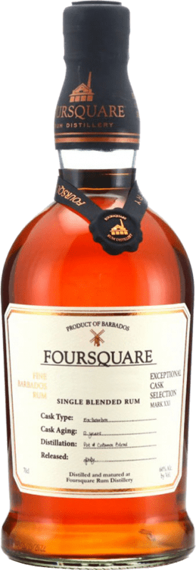 121,95 € 免费送货 | 朗姆酒 Foursquare 巴巴多斯 瓶子 70 cl