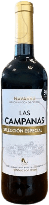 6,95 € Kostenloser Versand | Rotwein Manzanos Las Campanas Auswahl, Spezial Jung D.O. Navarra Navarra Spanien Flasche 75 cl