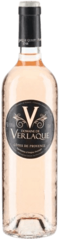 14,95 € 免费送货 | 玫瑰酒 Domaine de Verlaque Rose 年轻的 A.O.C. Côtes de Provence 普罗旺斯 法国 瓶子 75 cl