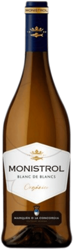 5,95 € Бесплатная доставка | Белое вино Marqués de Monistrol Blanc de Blancs молодое D.O. Catalunya Каталония Испания Macabeo — Макабео, Xarel·lo — Шарелло, Chardonnay — Шардоне, Gewürztraminer — Гевюрцтраминер Бутылка 75 cl