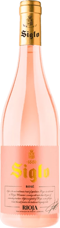 6,95 € Kostenloser Versand | Rosé-Wein Manzanos Siglo Rosé Jung D.O.Ca. Rioja La Rioja Spanien Flasche 75 cl