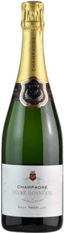 42,95 € Envio grátis | Espumante branco Veuve Bonnebal Précieux Brut Grande Reserva A.O.C. Champagne Champagne França Garrafa 75 cl