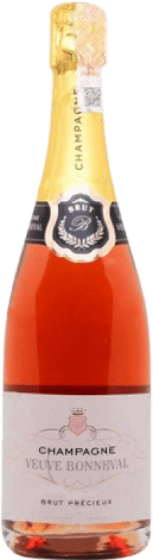 44,95 € Free Shipping | Rosé sparkling Veuve Bonnebal Précieux Rose Brut Grand Reserve A.O.C. Champagne Champagne France Bottle 75 cl