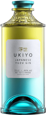 49,95 € Envío gratis | Ginebra Ukiyo Japanese Yuzu Gin Japón Botella 70 cl