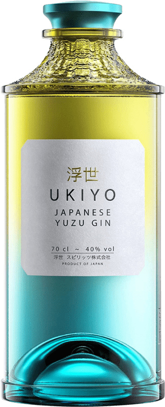 49,95 € Envío gratis | Ginebra Ukiyo Japanese Yuzu Gin Japón Botella 70 cl