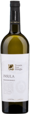 10,95 € Spedizione Gratuita | Vino bianco Tenuta San Giorgio Insula Giovane I.G.T. Veneto Veneto Italia Manzoni Bianco Bottiglia 75 cl