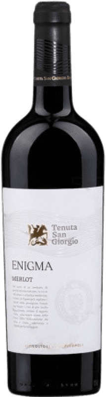 6,95 € Spedizione Gratuita | Vino rosso Tenuta San Giorgio Enigma Crianza I.G.T. Veneto Veneto Italia Merlot Bottiglia 75 cl