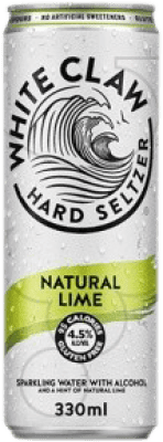 1,95 € 免费送货 | 利口酒 White Claw Natural — 天然 美国 罐 33 cl Lime — 青柠
