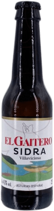 2,95 € Kostenloser Versand | Apfelwein El Gaitero Fürstentum Asturien Spanien Kleine Flasche 25 cl
