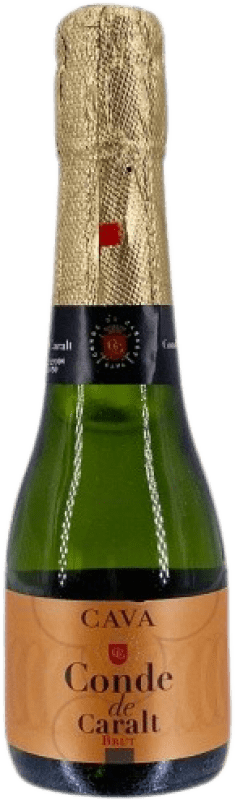 2,95 € 免费送货 | 白起泡酒 Conde de Caralt 香槟 D.O. Cava 加泰罗尼亚 西班牙 小瓶 20 cl