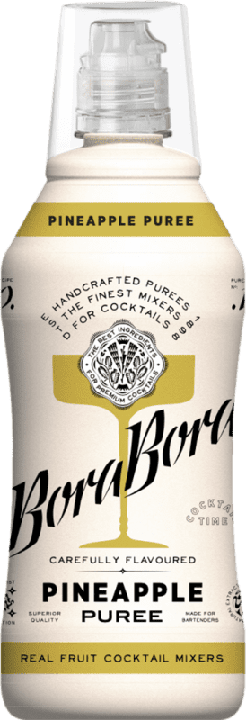 15,95 € Envío gratis | Schnapp Antonio Nadal Bora Bora Pineapple Purée Real Fruit Cocktail Mixer España Botella 75 cl Sin Alcohol