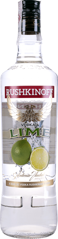 4,95 € Envoi gratuit | Vodka Antonio Nadal Rushkinoff Lime Espagne Petite Bouteille 20 cl