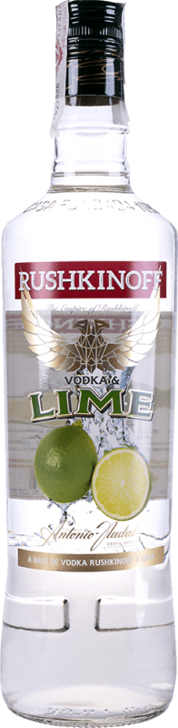 6,95 € Spedizione Gratuita | Vodka Antonio Nadal Rushkinoff Spagna Bottiglietta 20 cl Lime — Lima