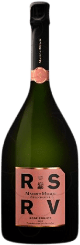 119,95 € Envio grátis | Espumante Rosé G.H. Mumm RSRV Foujita Brut — Bruto Rosé Grande Reserva A.O.C. Champagne Champagne França Garrafa 75 cl