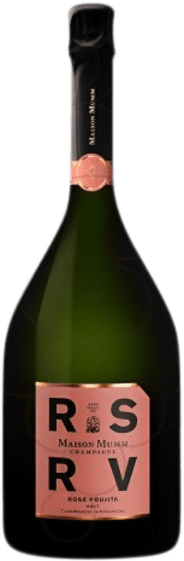 113,95 € Envío gratis | Espumoso rosado G.H. Mumm RSRV Rose Foujita Brut Gran Reserva A.O.C. Champagne Champagne Francia Botella 75 cl