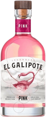 18,95 € 免费送货 | 朗姆酒 El Galipote Pink Licor Rum 立陶宛 瓶子 70 cl
