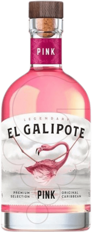 18,95 € Envío gratis | Ron El Galipote Pink Licor Rum Lituania Botella 70 cl