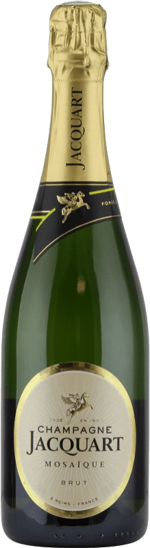 631,95 € Kostenloser Versand | Weißer Sekt Jacquart Mosaique Brut — Herb Große Reserve — Lange Reifung A.O.C. Champagne Champagner Frankreich Balthazar-Flasche 12 L