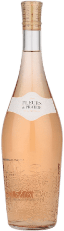 26,95 € Kostenloser Versand | Rosé-Wein Fleurs de Prairie Rose A.O.C. Côtes de Provence Provence Frankreich Magnum-Flasche 1,5 L