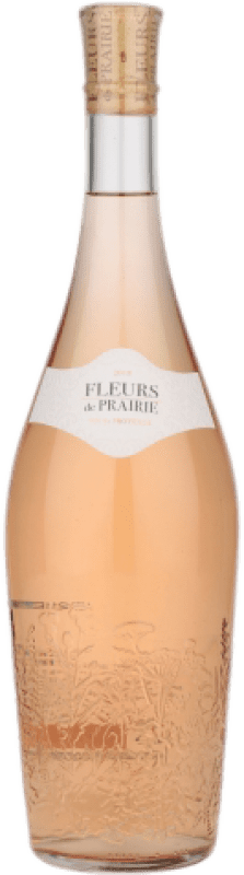 29,95 € Spedizione Gratuita | Vino rosato Fleurs de Prairie Rose A.O.C. Côtes de Provence Provenza Francia Bottiglia Magnum 1,5 L