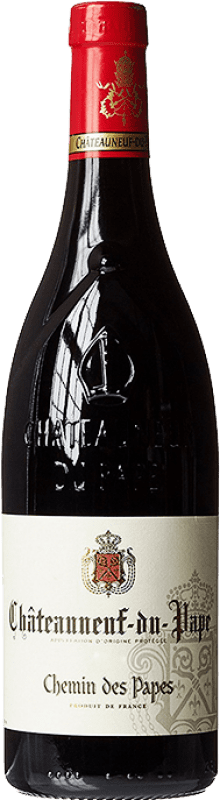 25,95 € Kostenloser Versand | Rotwein Chemin des Papes A.O.C. Châteauneuf-du-Pape Rhône Frankreich Flasche 75 cl