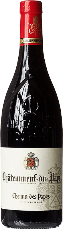 26,95 € Spedizione Gratuita | Vino Rosso Chemin des Papes A.O.C. Châteauneuf-du-Pape Rhône Francia 75 cl