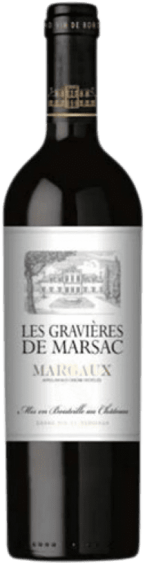 28,95 € Spedizione Gratuita | Vino Rosso Les Gravières de Marsac A.O.C. Margaux bordò Francia Bottiglia 75 cl