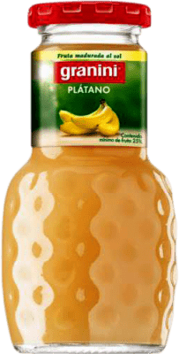 37,95 € 送料無料 | 24個入りボックス 飲み物とミキサー Granini Plátano 100% Exprimido con Pulpa スペイン 小型ボトル 20 cl