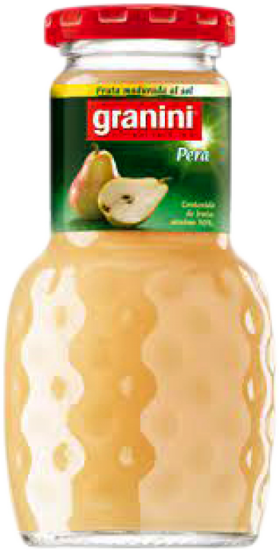 39,95 € Envio grátis | Caixa de 24 unidades Sumo Granini Espanha Garrafinha 20 cl Pera — Pêra