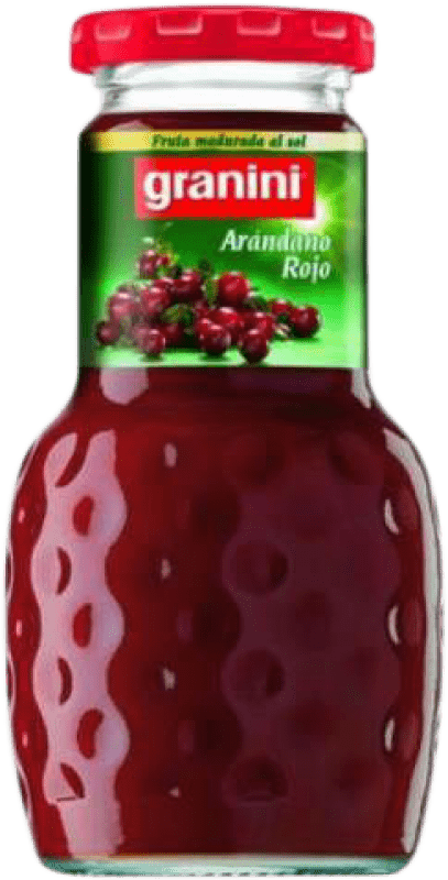 37,95 € 送料無料 | 24個入りボックス 飲み物とミキサー Granini Arándanos 100% Exprimido con Pulpa スペイン 小型ボトル 20 cl