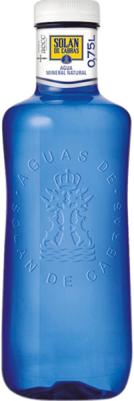 19,95 € Envío gratis | Caja de 12 unidades Agua Solán de Cabras Premium Vidrio Castilla y León España Botella 75 cl